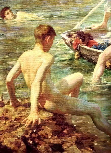 Henry Scott Tuke A detail from Ruby China oil painting art